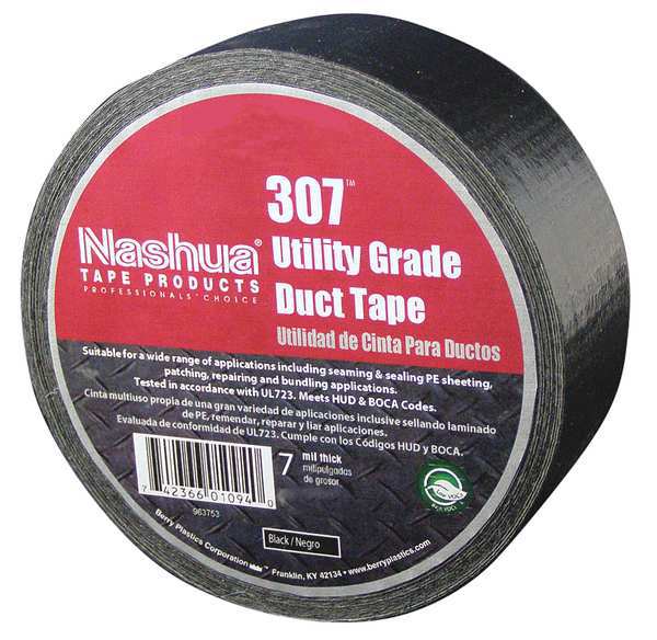 Duct Tape, 48mm x 55m, 7 mil, Black