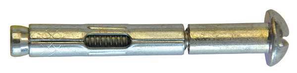 Sup-R-Sleeve Sleeve Anchor,  1/4" Dia.,  1-1/4" L,  Carbon Steel Zinc Plated,  50 PK