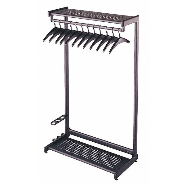 Garment Rack, Black, 48 In