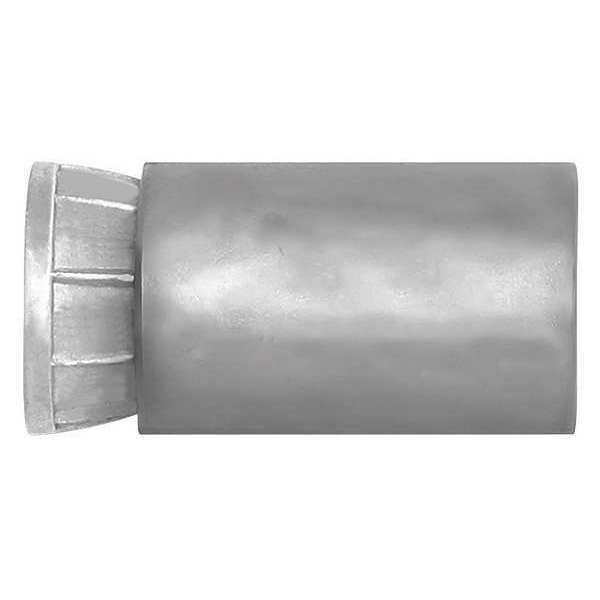 Calk-In Single Lag Shield,  1/2" Dia,  7/8" L,  Alloy Steel Plain,  100 PK