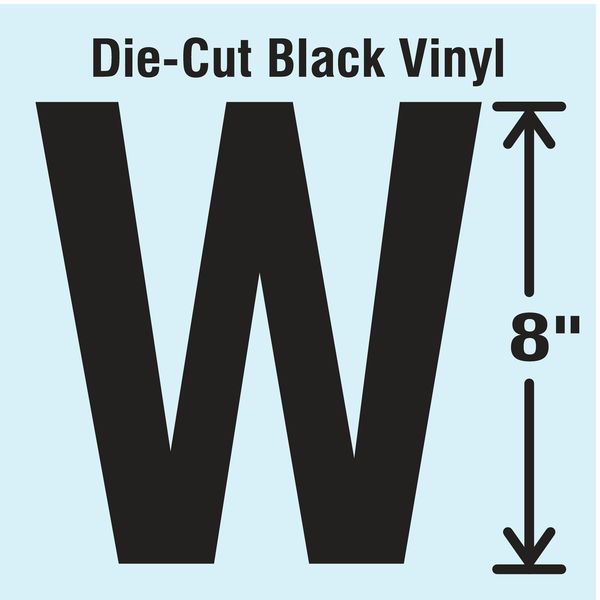 Die Cut Letter Label, W