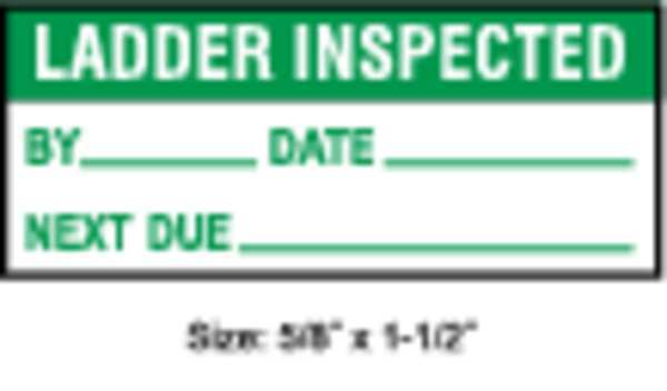 Inspection Label, ENG, Maintenance, PK350,  TC-22131