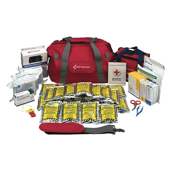 Survival Kit, Red, 8inHx14inLx14inW