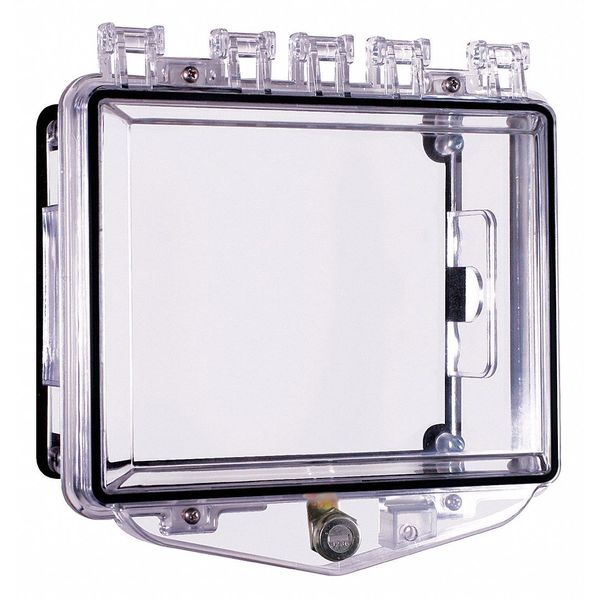 Enclosure, Open, Clear, Surface, Key Lock