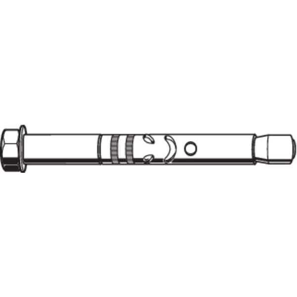 Sleeve Anchor,  3/8" Dia.,  1-7/8" L,  Stainless Steel Plain,  25 PK