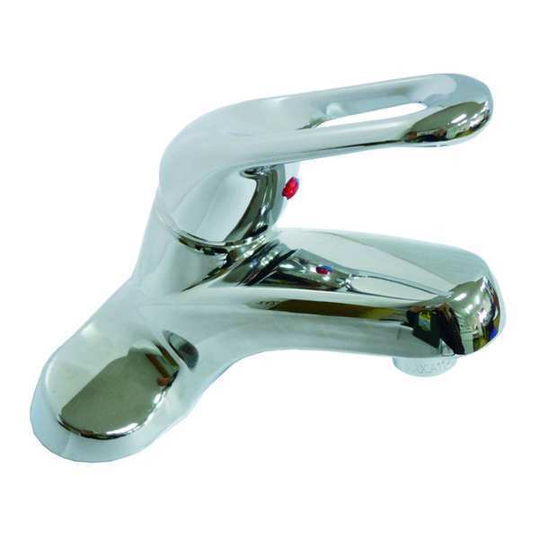 Manual 4.6" Mount,  2 Hole Low Arc Bathroom Faucet,  Chrome