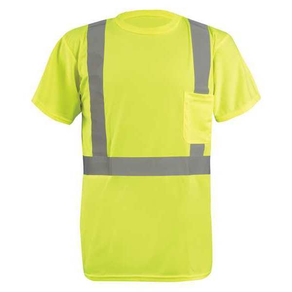 T-Shirt, Mens, L, Yellow