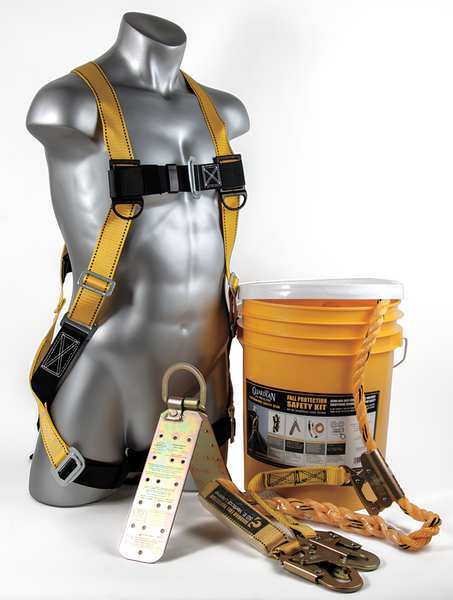 Roofer's Fall Protection Kit,  Size: S-L