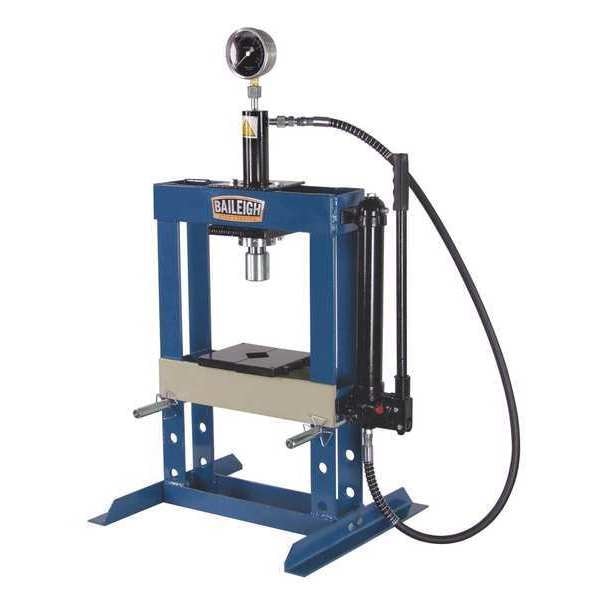 Hydraulic Press, 10 t, Manual Pump,  36 In