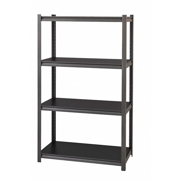 Boltless Shelving Unit,  18"D x 36"W x 60"H,  4 Shelves,  Steel