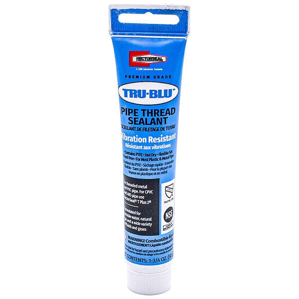 Pipe Thread Sealant, Paste, 1.75 oz., Blue