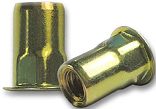 Hex Rivet Nut,  5/16"-18 Dia./Thread Size,  0.655 in Head Dia.,  0.685 in L,  Steel,  25 PK