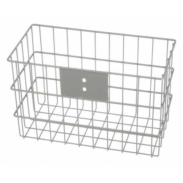 Gray Rectangular Storage Basket,  Steel