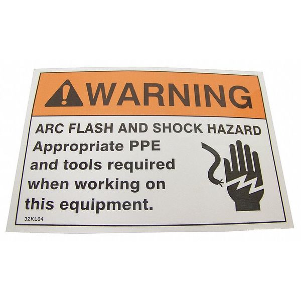 Warning Label, 5 x 3-1/2 in., PK5