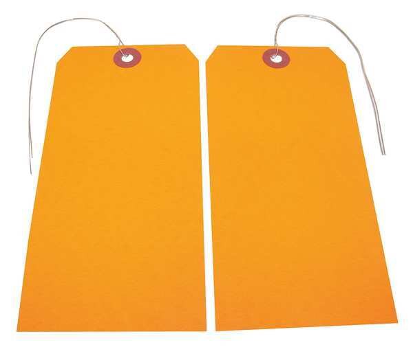 Blank Tag, 5-3/4 in. H, Orange, PK25