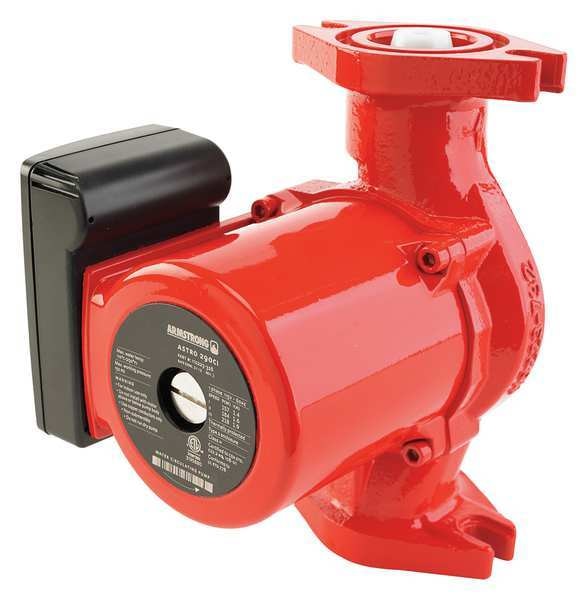 Hot Water Circulating Pump, 5/16 hp, 115V, 1 Phase, Flange Connection