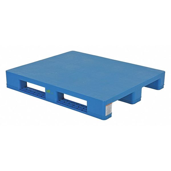 High Density Polyethylene (HDPE) Rackable Pallet/Skid,  39.25 in L,  47.125 in W,  6.5 H