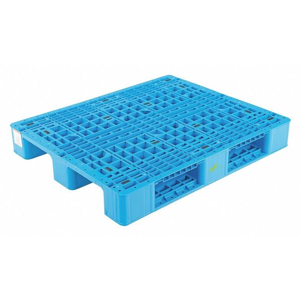 High Density Polyethylene (HDPE) Rackable Pallet,  39.25 in L,  47.25 in W,  6 H