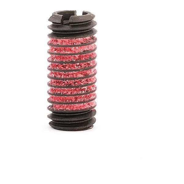 Heavy Wall Self Locking Thread Insert,  1/4"-20 Int Thrd Sz,  Steel,  5 PK