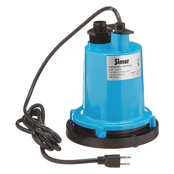 Submersible Utility Pump,  1/4Hp