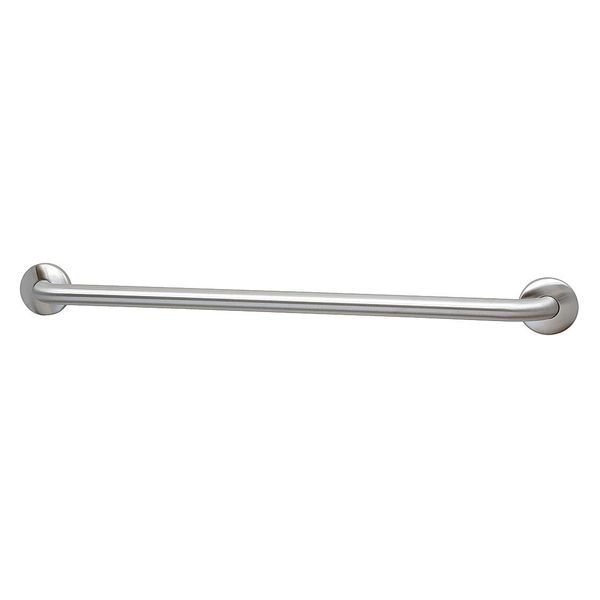 48" L,  Concealed Wall Mount,  Stainless Steel,  Grab Bar,  Satin