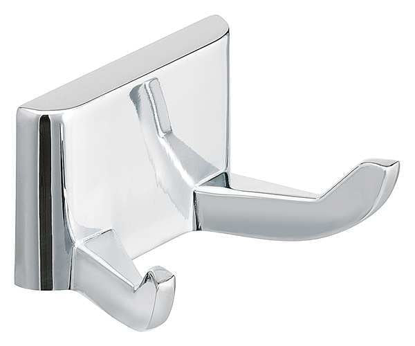 Robe Hook,  Double,  Polished Chrome