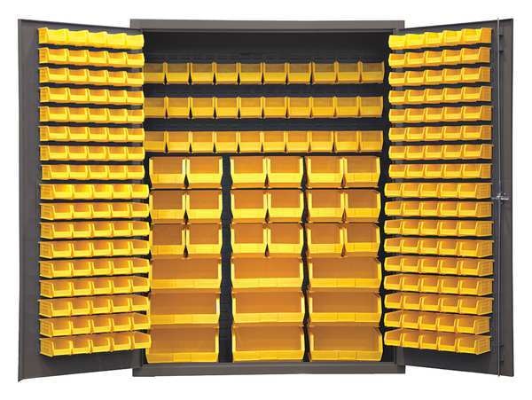 Extra-Heavy Duty Bin Cabinet,  60 in W,  78 in H,  24" D,  227 Bins