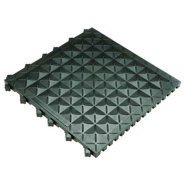 Interlocking Antifatigue Mat Tile Vinyl 18 in 18 in 1 in