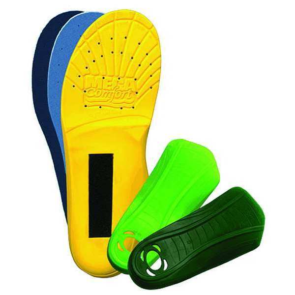Insole, M 10to11/W 12to13, Yllw/Gr/Blk, PR
