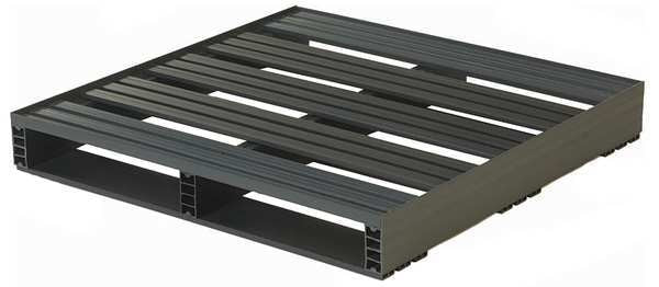 Recycled Rigid PVC Pallet,  36 in L,  36 in W,  5 in H