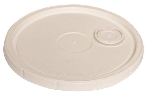 Plastic Pail Lid, White, For 34A231, 34A232