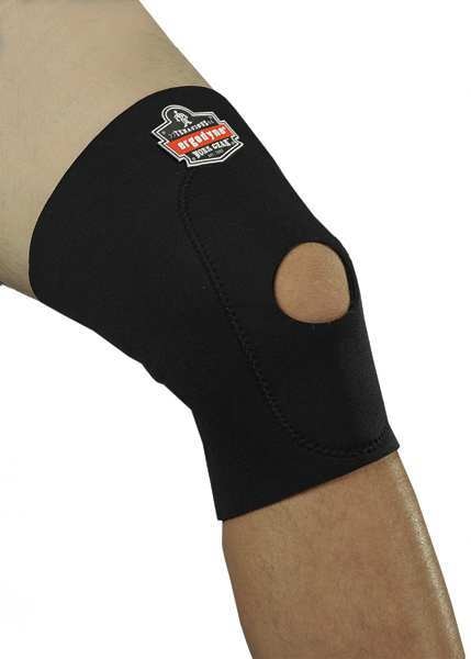 Knee Support, Pull-Over, M, Black