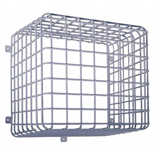 White Surface Mount Wire Cage, 12" H x 12" D