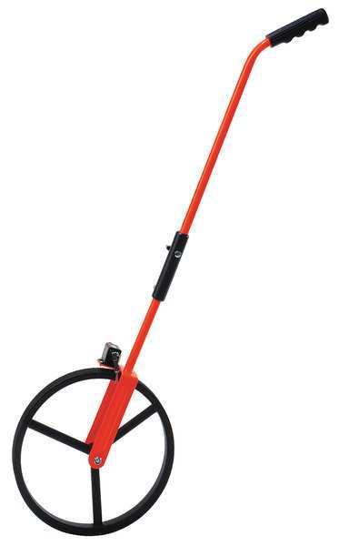 Measuring Wheel,  3 ft,  11-1/4 Dia,  Orange,  Height: 5 in