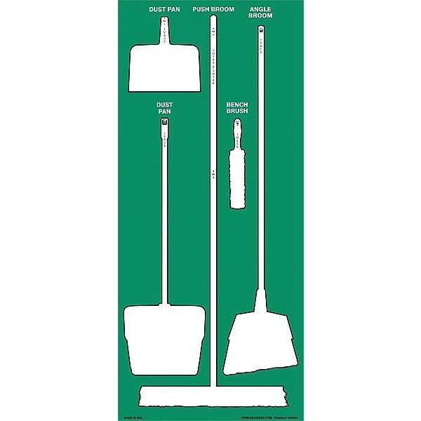 Store-Boards™, 68x30 in, White/Green, Ultra Aluma-Lite™