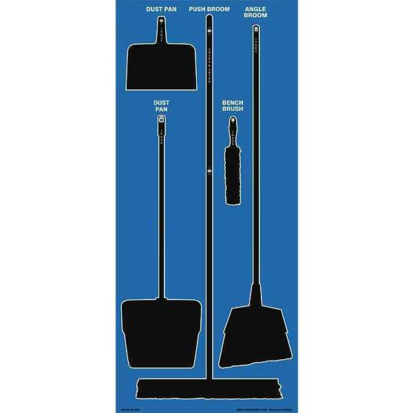 Store-Boards™, 68x30 in, Black/Blue, Ultra Aluma-Lite™