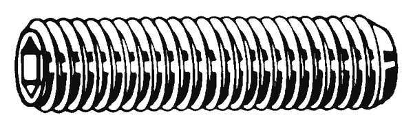 Socket Set Screw, Cup, 1/4-20x1/4, PK100