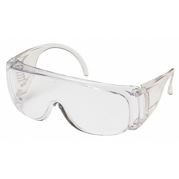 Safety Glasses,  OTG Clear Polycarbonate Lens,  Uncoated