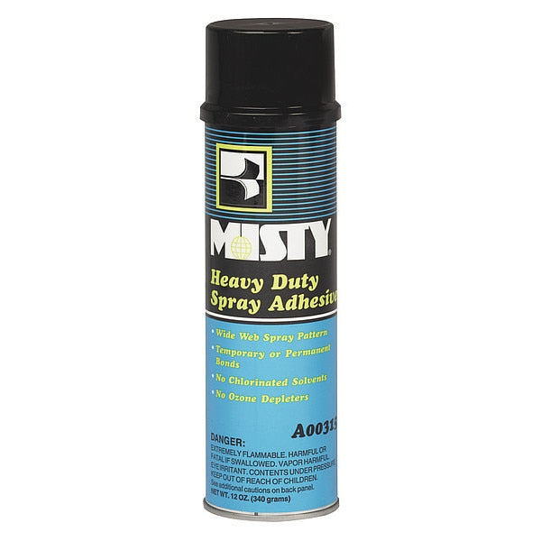 Spray Adhesive,  Misty Series,  Light Yellow,  Aerosol Can,  12 PK