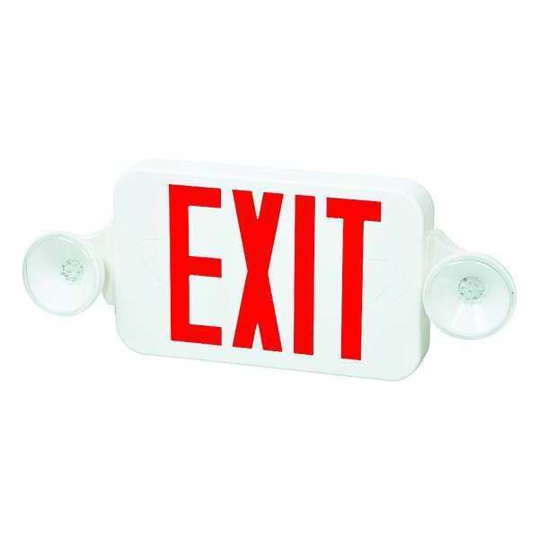 Exit Sign Combo, 8-3/16 in.Hx18 in.W, NiCd