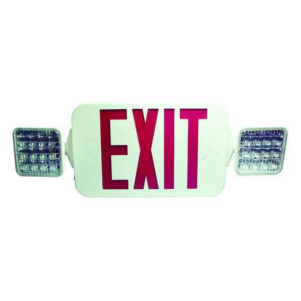 Exit Sign Combo, 8-5/32inHx19-1/4inW, NiCd
