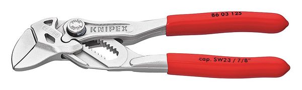 5 in V-Jaw Plier Wrench Smooth,  Plastic Grip