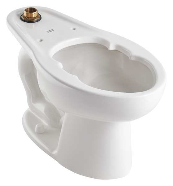 Toilet Bowl,  1.1/1.6 gpf,  Flush Valve,  Floor Mount,  Elongated,  White