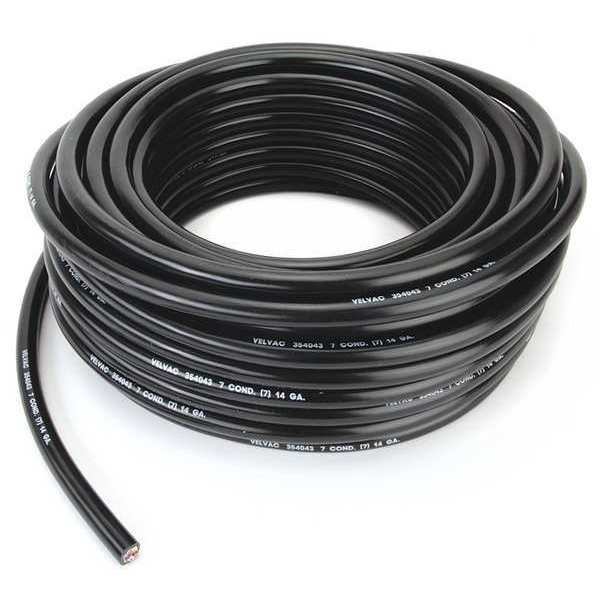 14 AWG 7 Conductor Stranded Trailer Cable 100 ft. BK