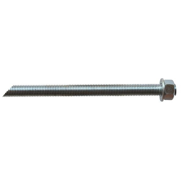Stud Assembly,  3/4",  10 1/4 in,  Zinc Plated,  Steel,  6 PK