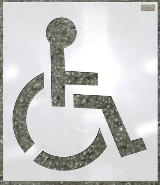 Stencil, Handicap Symbol, 39 x 39 In.