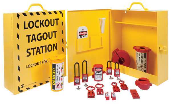 Lockout Station, Electrical, 18 In H