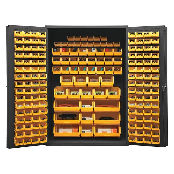 Heavy Duty Bin Cabinet,  48 in W,  72 in H,  24" D,  186 Bins