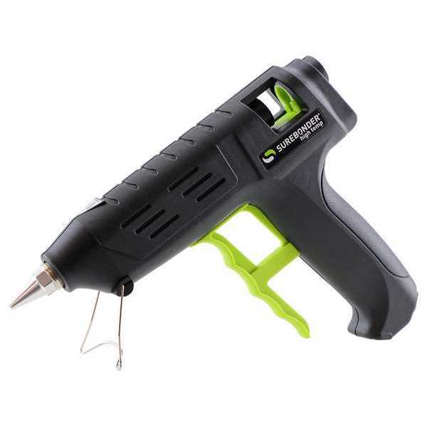 Glue Gun,  8 1/2 in L,  110 V,  80 W,  2.5 lb/hr