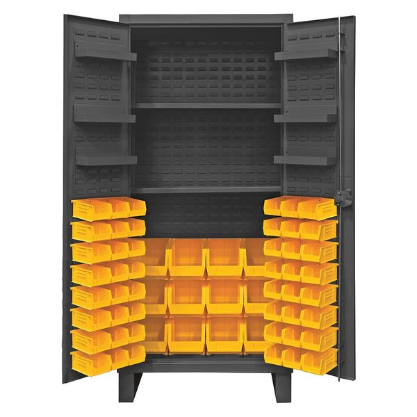 Super Duty Bin Cabinet,  36 in W,  78 in H,  24" D,  60 Bins